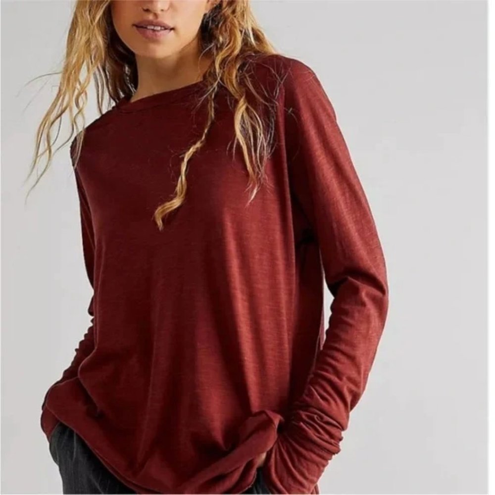 Free People We The Free Arden Tee Cowboy sz Small